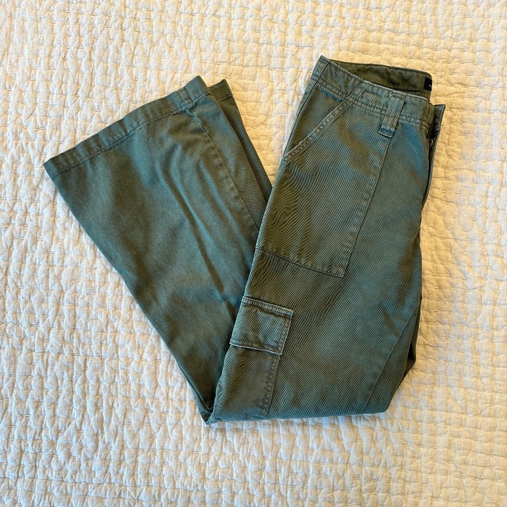 Areopostale green wide leg cargo pants